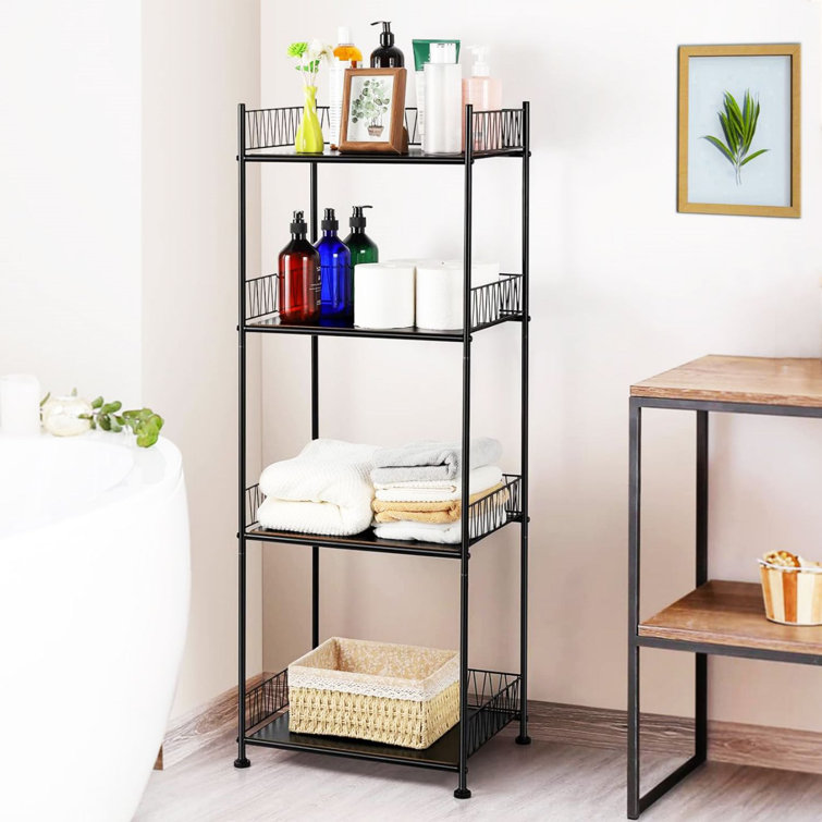 Rebrilliant Mykelle Metal Bathroom Shelves Wayfair Canada